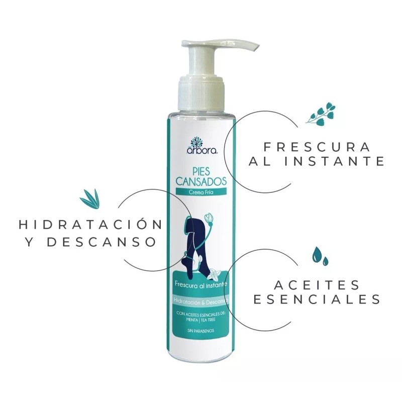 Arbora 2pack Crema Pies Cansados Menta + Mentol + Tea