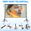 150 inch Outdoor Projector Screen with Stand,DUYIKJ Portable Heavy Duty