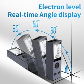 Lyaciomn Mini Distance Measurement Tool, 131Ft/40M, ±2mm Accuracy, M/in/Ft Unit Switching, Distance/Area/Volume/Pythagorean