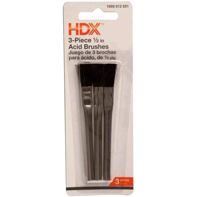 HDX 2 packs of HDX Acid Brushes For Paste Fluxes,