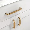 Asidrama 10 Pack 5 Inch(128mm) Brushed Antique Brass Kitchen Cabinet