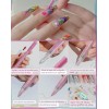 Xiaoya 12plumones Para Decoración De Uñas Acrílico Trazos Perfectos
