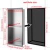 Sanbege 12"×24" Shower Niche with Divider, Brushed Stainless Steel Bathroom