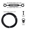 4 Packs Alloy Steel Supporting Anti-Sag Gate Cable Kits for