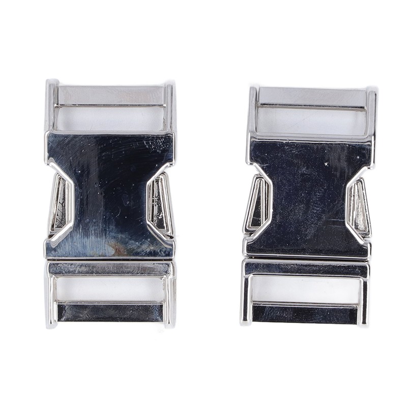 4Pcs Side Release Buckle 25x47mm Zinc Alloy Glossy Durable Wide