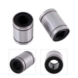 Akozon LM12UU Linear Motion Bearing, 10 Pieces Linear Motion Ball Bearing Bushing Long Linear Ball Bearing for 12mm Rod for Linear Motion on 3D Printer, CNC and Other Applications