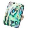 Amogeeli 4pcs Abalone Shell Brass Cabinet Knobs Set with Screws,