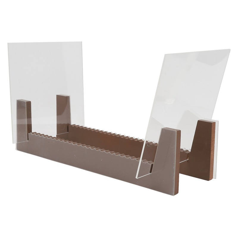 Vinyl Record Storage Holder Wooden Acrylic Multifunctional Retro Vinyl Record