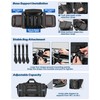 Marscamd Waterproof Motorcycle Tail Luggage Bag, 48L-64L Expandable, a Rain