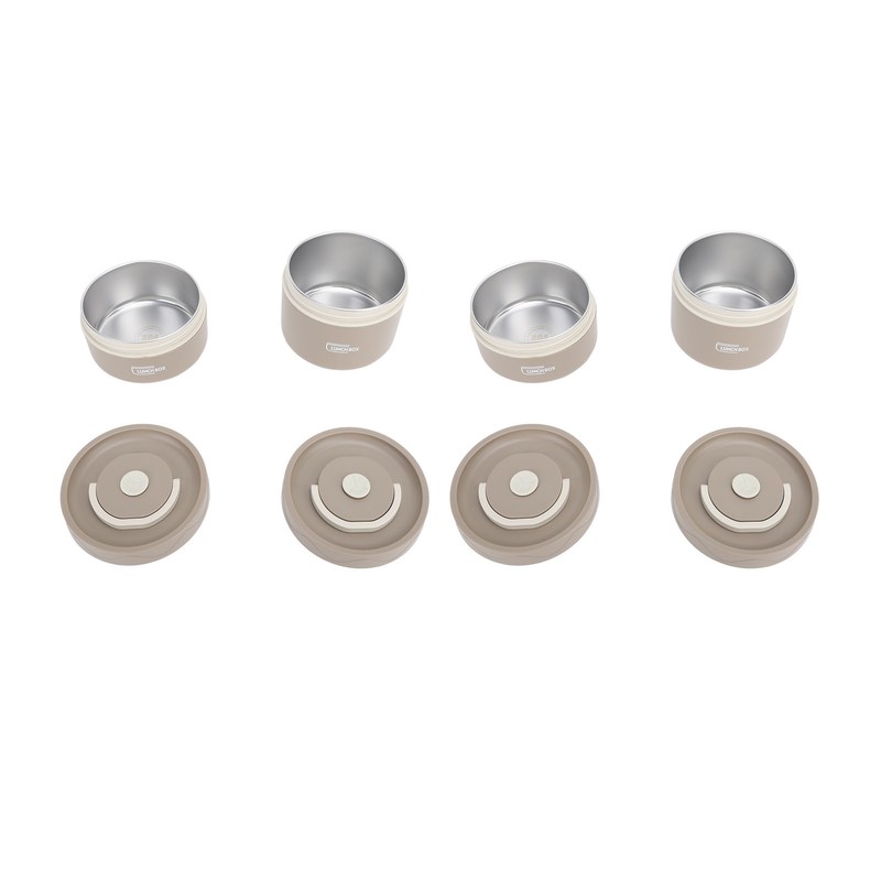 Insulated Lunch Container 304 Stainless Steel Sealed Multifunction Portable Round