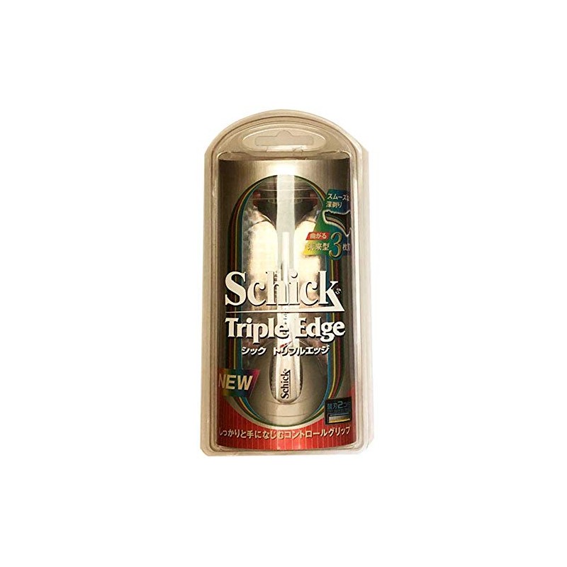 Schick Chic Triple Edge Holder with 2 Replacement Blades