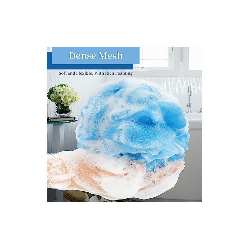 Farmoga Esponja Lufa Baño Ducha Malla Suave Exfoliante Bola Esponjas