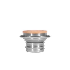 Tatonka Bamboo Lid - Water Bottle Stopper / Bamboo Lid with Large Eyelet - As a Second Lid or Replacement Part for Tatonka Stainless Steel Bottles - Water Bottle Lid Diameter 55 x 40 mm