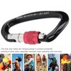 Mountaineering D Locking Carabiner Clips Alloy Heavy Duty Carabiner for
