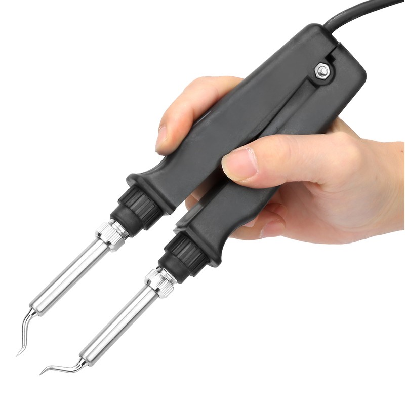 SMD Rework Station 220V 60W Desoldering Soldering Tweezer Style Iron