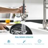GIMILI Kitchen Faucet with Pull Down Sprayer Single Handle High