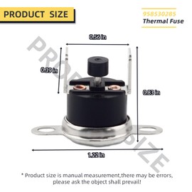 Apobelor 958530285 Thermal Fuse, Compatible with Dometic DOMA FPR DM2652 Refrigerator, Replaceable Part No. 3850870019, Thermal Fuse Replacement for Refrigerators