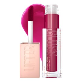 Maybelline New York Glossy Lip Gloss for Fuller Looking Lips, Moisturising, With Hyaluronic Acid, Lifter Gloss Candy Drop, Color: No. 025 Taffy (Pink), 1 x 5.4 ml
