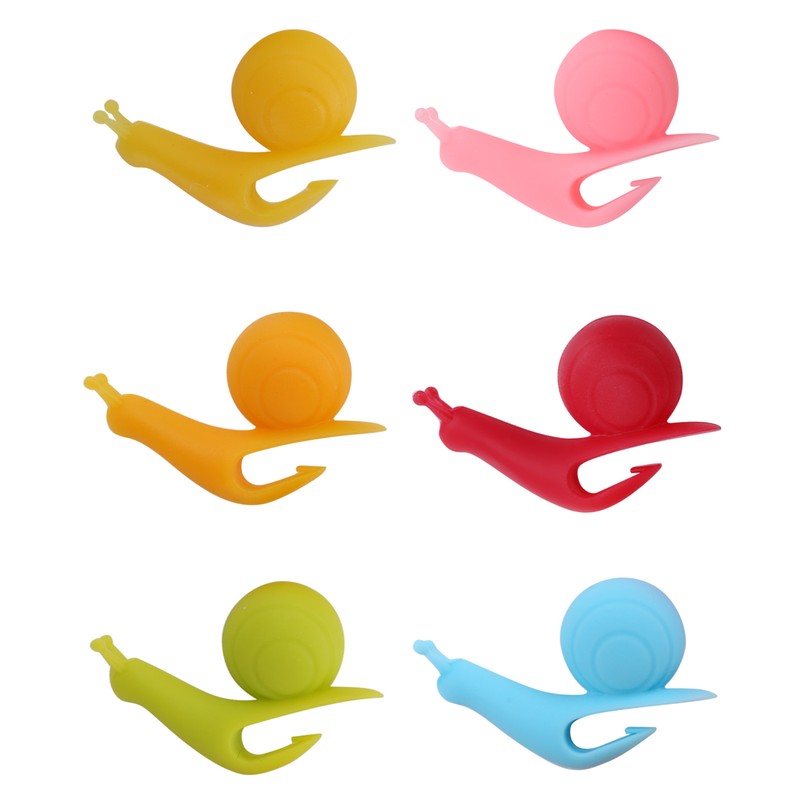 10Bag Snail Silicone Tea Maker Cup Edge Pendant Tea Bag