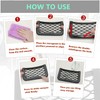 4 Pack Car Net Pocket, Car Storage String Bag Net