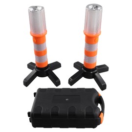 Aswalling 2Pcs LED Emergency Road Flash Flare Roadside Beacon Strobe Warning
