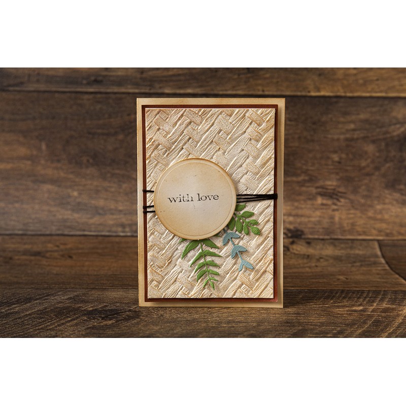 Sizzix Embossing Folder 3D Texture Fades 664759 Intertwine by Tim