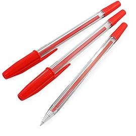 uni-ball SA-S Ballpoint Pen 0.7mm Tip Red Ink Pack of 3