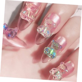 BIUDECO Nail Art Gems Diy Nail Diamonds Bear Charms Flatback Rhinestones Decoration Accessories