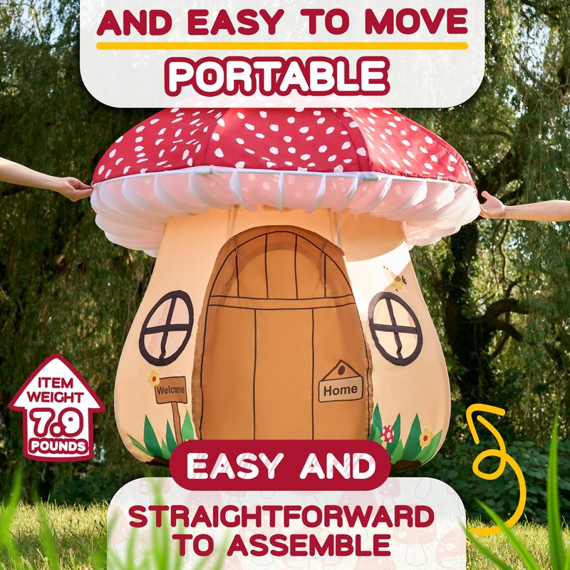Enchanted Mushroom Play Tent - A World of Adventure for
