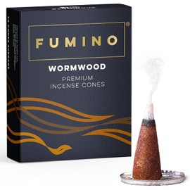 Fumino® Wormwood Fresh Incense Cones 20 per Box Masala Agarbatti Joss Scent Fragrance for Relaxation and Meditation, Home and House Decor