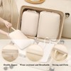 Lxoraziy Set of 4 Compression Packing Cubes, Ultra Lightweight Expandable