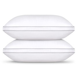 Vbvbip Soft Standard Size Bed Pillows Set of 2 - Hotel Collection Bed Pillow for Sleeping, Comfortable Down Alternative Pillows with Ergonomic Support for Back & Side Sleepers, Bedroom Pillow Pair