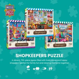 Masterpieces 750 Piece Jigsaw Puzzle For Adults and Family - Henry's General Store - 18"x24"