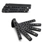 Set of 4 Folding Rulers 1 Metre Portable Plastic Folding
