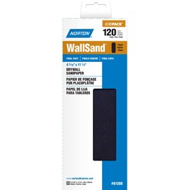 Norton 07660701208 WallSand Die Cut Drywall Sanding Screen, 11" Length x 4-3/16" Width, P120D Grit, Fine Grade (Pack of 25)