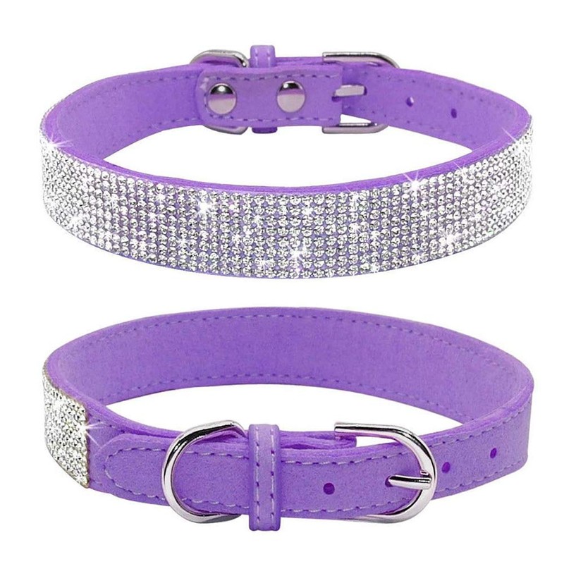 ETOPARS Crystal Diamond Cat & Dog Collar Leash Set -