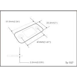 QCAA Solid Brass Deadbolt Strike Plate, Door Backplate, Round Corner, 1" x2-1/4", Oil-Rubbed Bronze(US10B), 4 Pack, Made in Taiwan