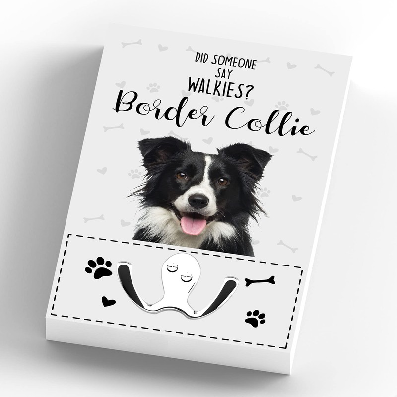 Global Designs Walkies Border Collie Themed Wall Hung Lead Hook