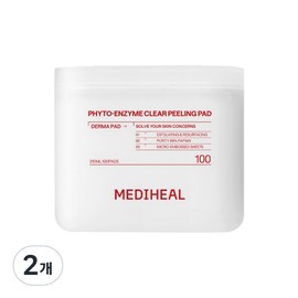 Mediheal phytoenzyme dead skin peeling derma pads, 2 pieces, 200 sheets / 메디힐 피토엔자임 각질필링 더마 패드, 2개, 200매입