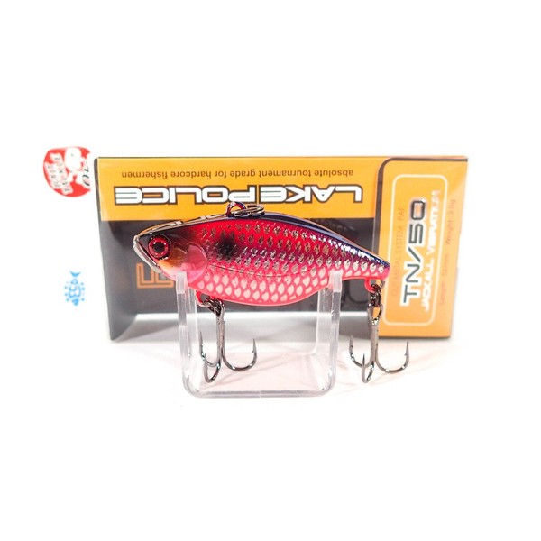 JACKALL TN50 Vibrating Lure, 2.0 inches (52 mm), 0.3 oz (9 g), Scale Holo, Spark Red