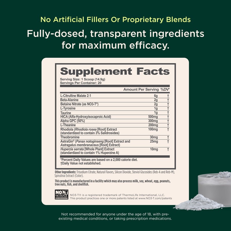 The Genius Brand Genius Pre - Clean Pre-Workout Powder for