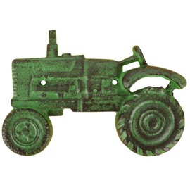 Gusseisen Bottle Opener Tractor Green 14 x 20 cm Wall Bottle Opener Picture Figure Decoration GTT C83