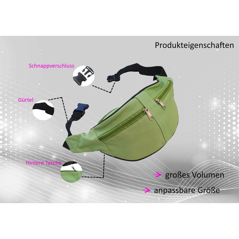 Bum Bag / Waist Bag / Belt Bag Lamb Nappa