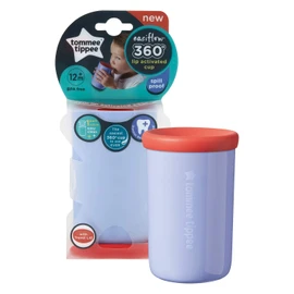 Tommee Tippee Easi-Flow 360 Tumbler Cup, 12 Months and Above, Purple, 1 Pack