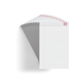 Sustainable Earth 886428 Notepads 5-Inch X 8-Inch Wide White 50 Sheets/Pad 12 Pads/Pk (19938)