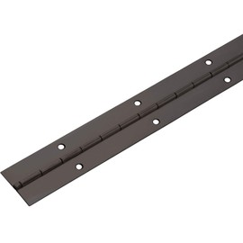 Gedotec Piano Tape for Screwing | Rolled Door Hinge | Burnished Steel | Screw-On Tape 1750 x 32 mm | Stabilo | Furniture Hinge Drilled | 1 Piece - Rod Hinge