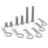 12Pcs M8 Clevis Pin and M3 X 60 R Shape