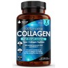 Pure Marine Collagen 100% Marine Collagen Type 1 1470mg - Hydrolysed Collagen Peptides Enhanced with Hyaluronic Acid & Vitamin C, High Strength Collagen Supplements for Women and Men, 60 Tablets