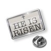 NEONBLOND Pin He is Risen Religious Easter Cross Neutral