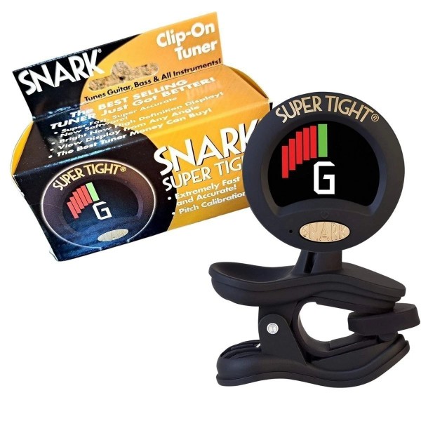 SNARK Super Tight Chromatic Clip-On Tuner (Black) ST-8 USB RE-CHARGABLE